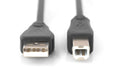 EAN 4016032299288 - Digitus AK-300105-005-S cable USB 0,5 m USB A USB B Negro imagen 2