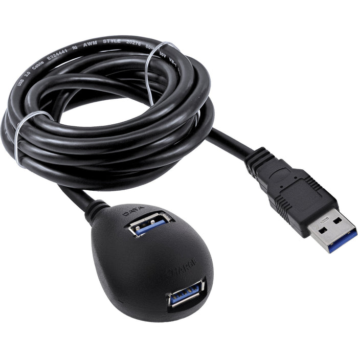 EAN 4043718171873 - InLine 35653 cable USB USB 3.2 Gen 1 (3.1 Gen 1) 3 m USB A 2 x USB A 5 Gbit/s Negro imagen 2