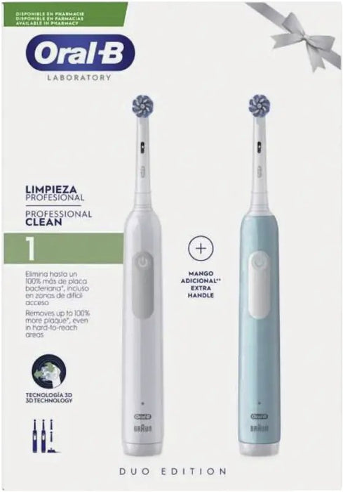 EAN 8700216477406 - Oral-B Pro 1 Duo White & Blue Adulto Azul, Blanco imagen 1