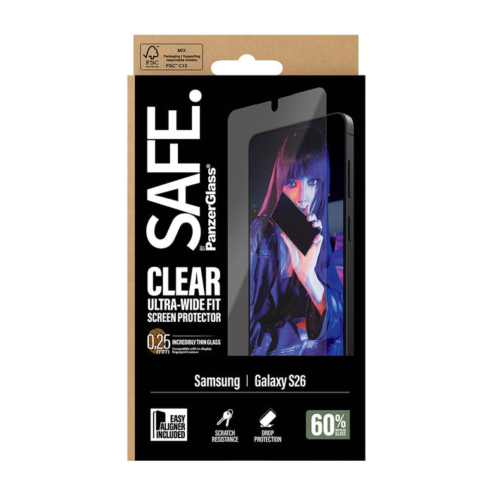 EAN 5715685033940 - PanzerGlass SAFE. by ® Screen Protector Samsung Galaxy S26 | Ultra-Wide Fit w. EasyAligner Protector de p imagen 3