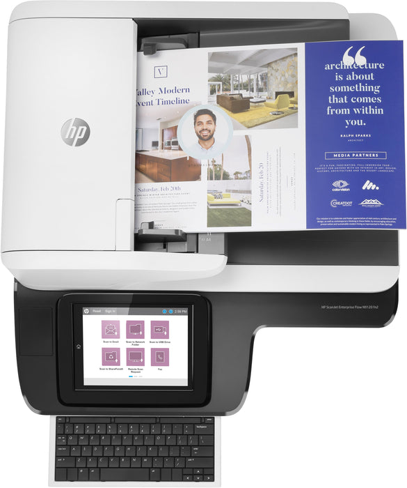 EAN 0190781818649 - HP Scanjet Enterprise Flow N9120 fn2 Escáner plano y alimentador automático de documentos (ADF, Automatic imagen 9