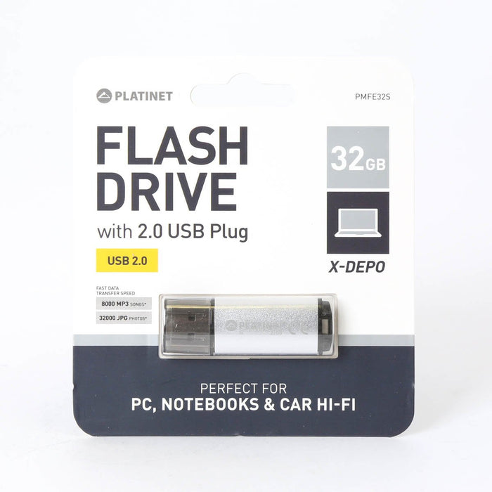 EAN 5907595429702 - Platinet PMFE32S unidad flash USB 32 GB USB tipo A 2.0 Plata imagen 1
