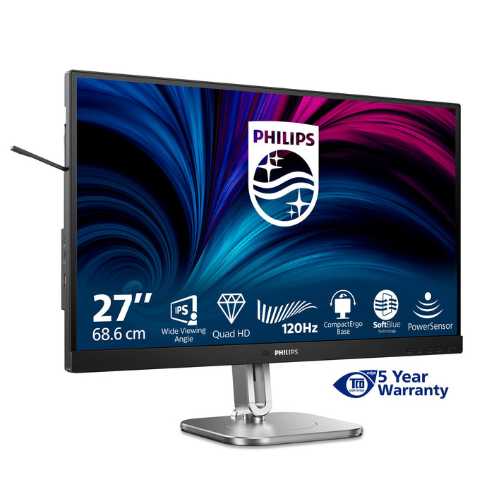 EAN 8721038003734 - Philips 4000 series 27B2N4500/00 pantalla para PC 68,6 cm (27") 2560 x 1440 Pixeles Quad HD LCD Gris imagen 4