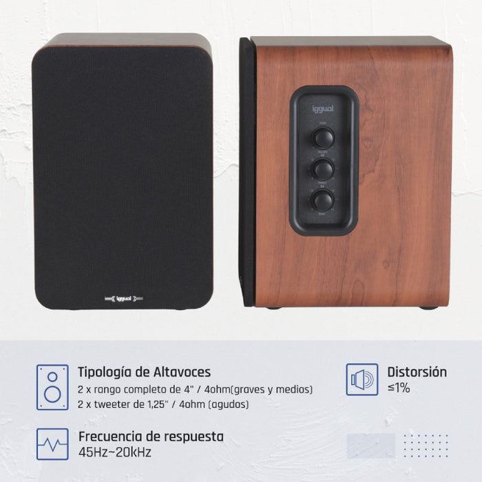EAN 8435364319963 - iggual IGG319963 altavoz Madera Inalámbrico y alámbrico imagen 6