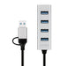EAN 4052792077100 - LogiLink UA0455 hub de interfaz USB 3.2 Gen 1 (3.1 Gen 1) Type-A + Type-C 5000 Mbit/s Aluminio imagen 2
