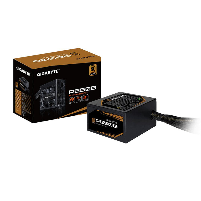 EAN 813567025573 - GIGABYTE GP-650B POWER SUPPLY unidad de fuente de alimentación 650 W 20+4 pin ATX ATX Negro imagen 6