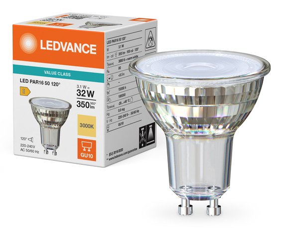 EAN 4099854458101 - Osram LED PAR16 P lámpara LED Blanco cálido 3000 K 3,1 W GU10 E imagen 5