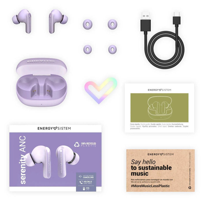 EAN 8432426459186 - Energy Sistem Serenity ANC Auriculares True Wireless Stereo (TWS) Dentro de oído Llamadas/Música USB Tipo imagen 7