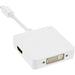 EAN 4043718192625 - InLine 17195I adaptador de cable de vídeo 0,15 m Mini DisplayPort DisplayPort + DVI + HDMI Blanco imagen 1