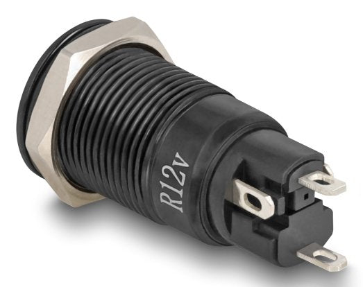 EAN 4043619220144 - DeLOCK 22014 interruptor eléctrico Interruptor pulsador Negro, Rojo imagen 2