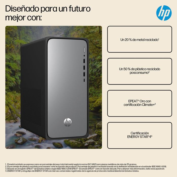 EAN 0199764264374 - HP OmniDesk Desktop M02-0015ns PC Intel® Core™ i5 i5-14400 16 GB DDR5-SDRAM 1 TB SSD FreeDOS Torre Plata imagen 7