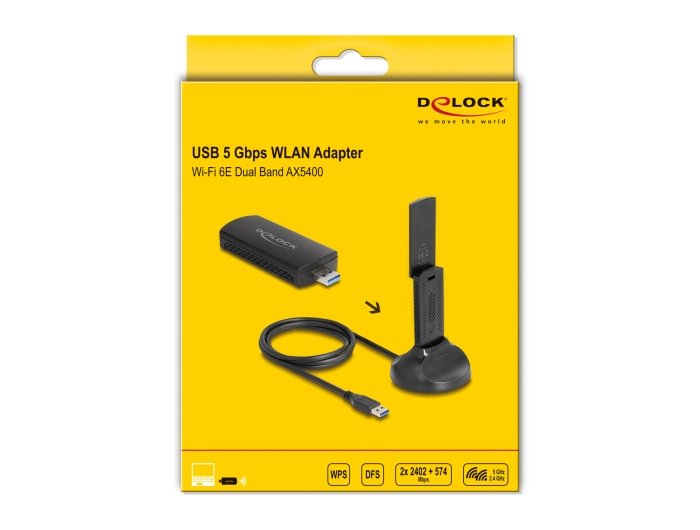 EAN 4043619127740 - DeLOCK 12774 adaptador y tarjeta de red WLAN 2402 Mbit/s imagen 4