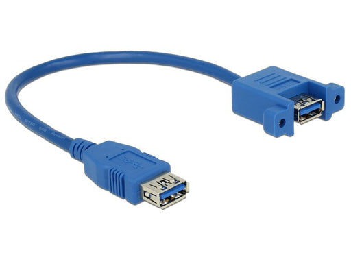 EAN 4043619851119 - DeLOCK 0.25m 2xUSB3.0-A cable USB USB 3.2 Gen 1 (3.1 Gen 1) 0,25 m USB A Azul imagen 1