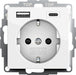 EAN 4010337076179 - GIRA System 55 toma de corriente Type F + USB A + USB C Blanco imagen 1