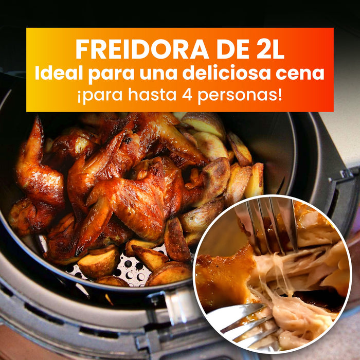 EAN 5906168633218 - Extralink HOME AIR FRYER 2L EU SJ-200 freidora Sencillo Independiente 1000 W Freidora de aire caliente Ne imagen 24
