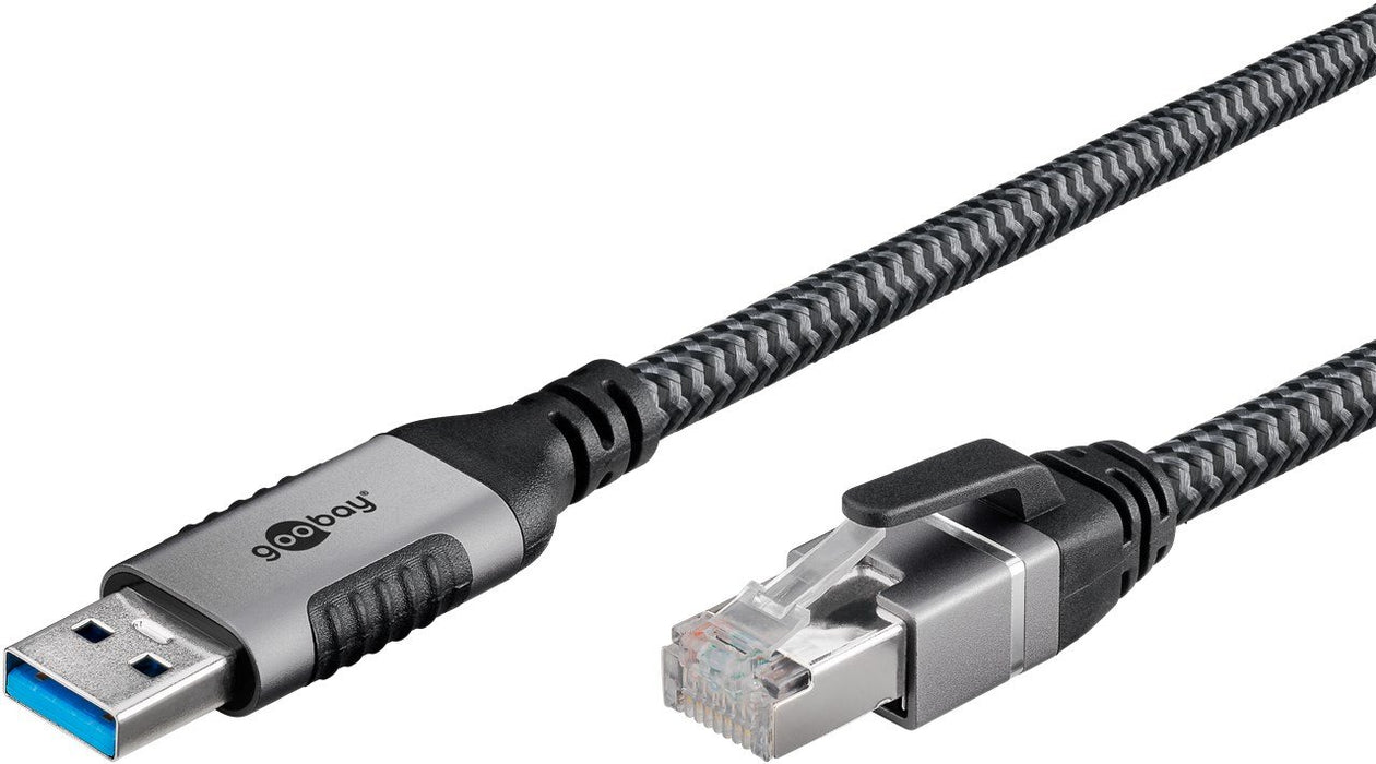 EAN 4040849704994 - Goobay 70499 cambiador de género para cable USB A RJ-45 Negro, Plata imagen 3