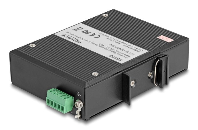 EAN 4043619801626 - DeLOCK 80162 switch Gigabit Ethernet (10/100/1000) DIN rail Negro imagen 3