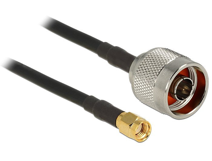 EAN 4043619889396 - DeLOCK 88939 cable coaxial CFD200 1,5 m RP-SMA Negro imagen 1