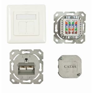 EAN 4038816104953 - Synergy 21 S216358 toma de corriente 2 x RJ-45 Blanco imagen 1