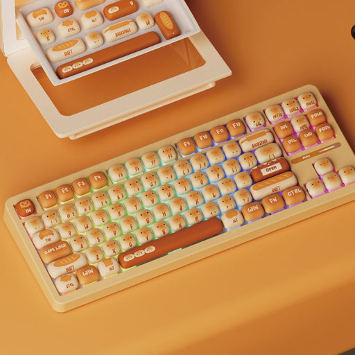 EAN 6978414651764 - Akko Bun Wonderland TAC87 teclado Juego USB + RF Wireless + Bluetooth QWERTY Inglés de EE. UU. Naranja imagen 2