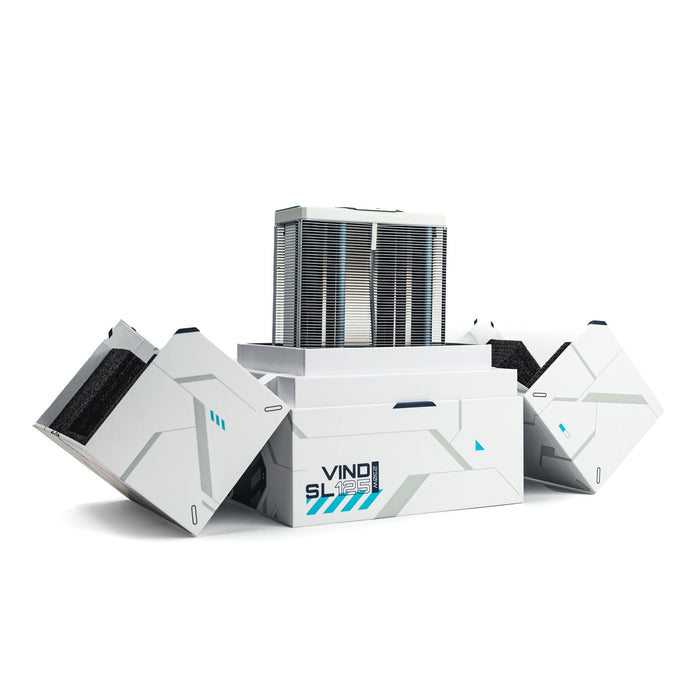 EAN 5298003820182 - Valkyrie VK-AIRSL125W sistema de refrigeración para ordenador Procesador Refrigerador de aire Negro imagen 3