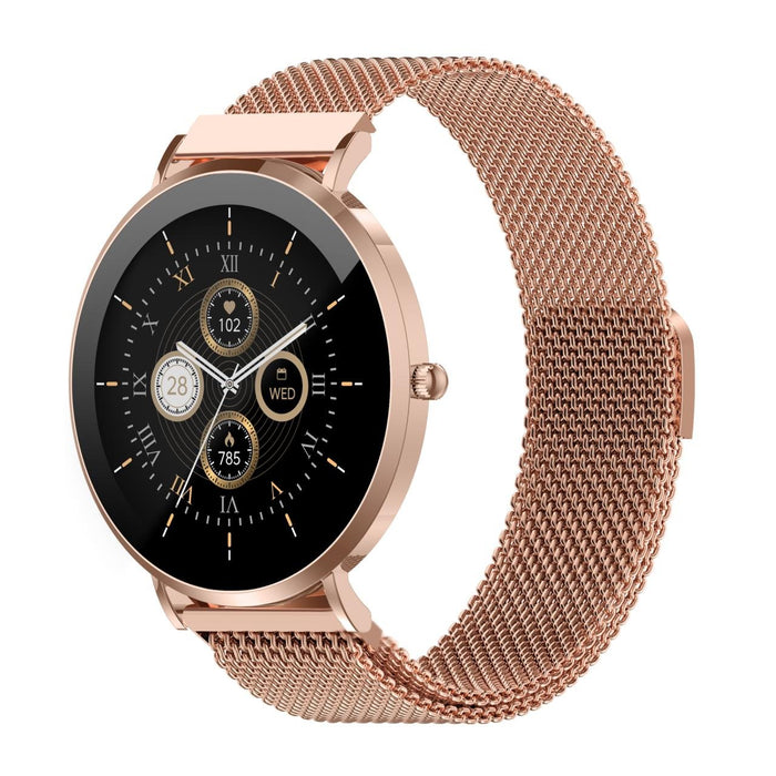 EAN 5706751088452 - Denver SWC-394RG 3,35 cm (1.32") AMOLED 43 mm Analógica 466 x 466 Pixeles Oro rosa imagen 1