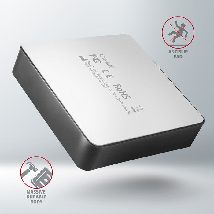 EAN 8595247906496 - Axagon ADSA-M2C base de conexión para disco duro USB 3.2 Gen 2 (3.1 Gen 2) Type-C Negro imagen 7