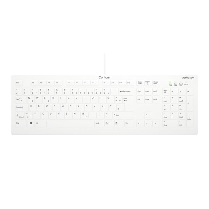 EAN 7061118086877 - Contour Design Active Key AK-C8112 teclado Médico USB QWERTZ Alemán Blanco imagen 1