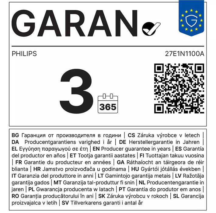 EAN 8712581804282 - Philips 1000 series 27E1N1100A/00 pantalla para PC 68,6 cm (27") 1920 x 1080 Pixeles Full HD LCD Negro imagen 22