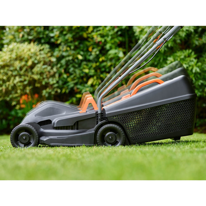 EAN 5035048707067 - Black & Decker BEMW351-QS cortadora de césped Cortacésped de empuje a gasolina Negro, Naranja imagen 9