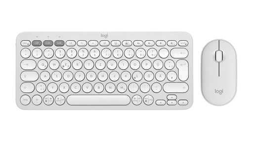 EAN 5099206115767 - Logitech 920-012204 teclado Ratón incluido Universal RF Wireless + Bluetooth QWERTZ Alemán Blanco imagen 1