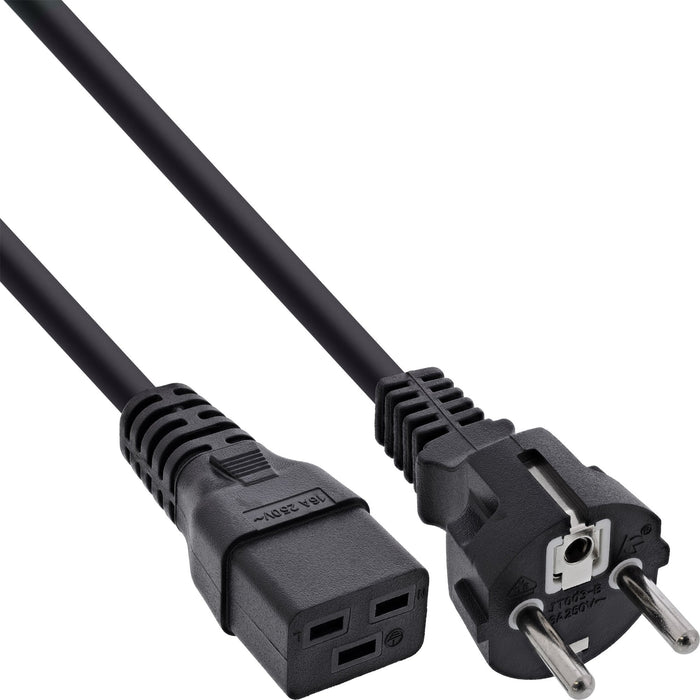 EAN 4043718232147 - InLine 16658D cable de transmisión Negro 1 m Enchufe tipo F IEC C19 imagen 1