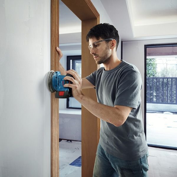 EAN 4059952608365 - Bosch GEX 185-LI Professional Lijadora rotorbital 10000 OPM Azul imagen 4
