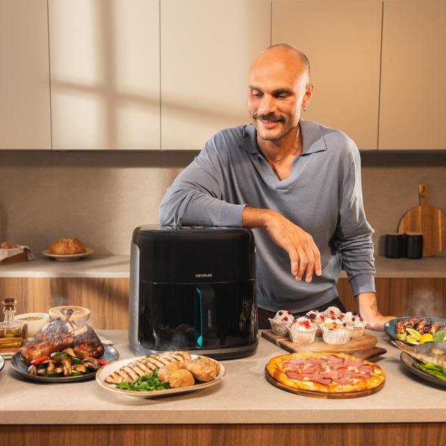 EAN 8435771925412 - Cecotec Cecofry&Grill Smokin'Prime 8500 Sencillo 8,5 L Independiente 2300 W Freidora de aire caliente Neg imagen 5