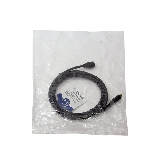 EAN 4052792047189 - LogiLink CU0123 cable USB USB 2.0 2 m Micro-USB B 0,48 Gbit/s Negro imagen 2