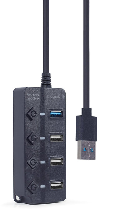 EAN 8716309124645 - Gembird UHB-U3P1U2P3P-01 hub de interfaz 5000 Mbit/s Negro imagen 4