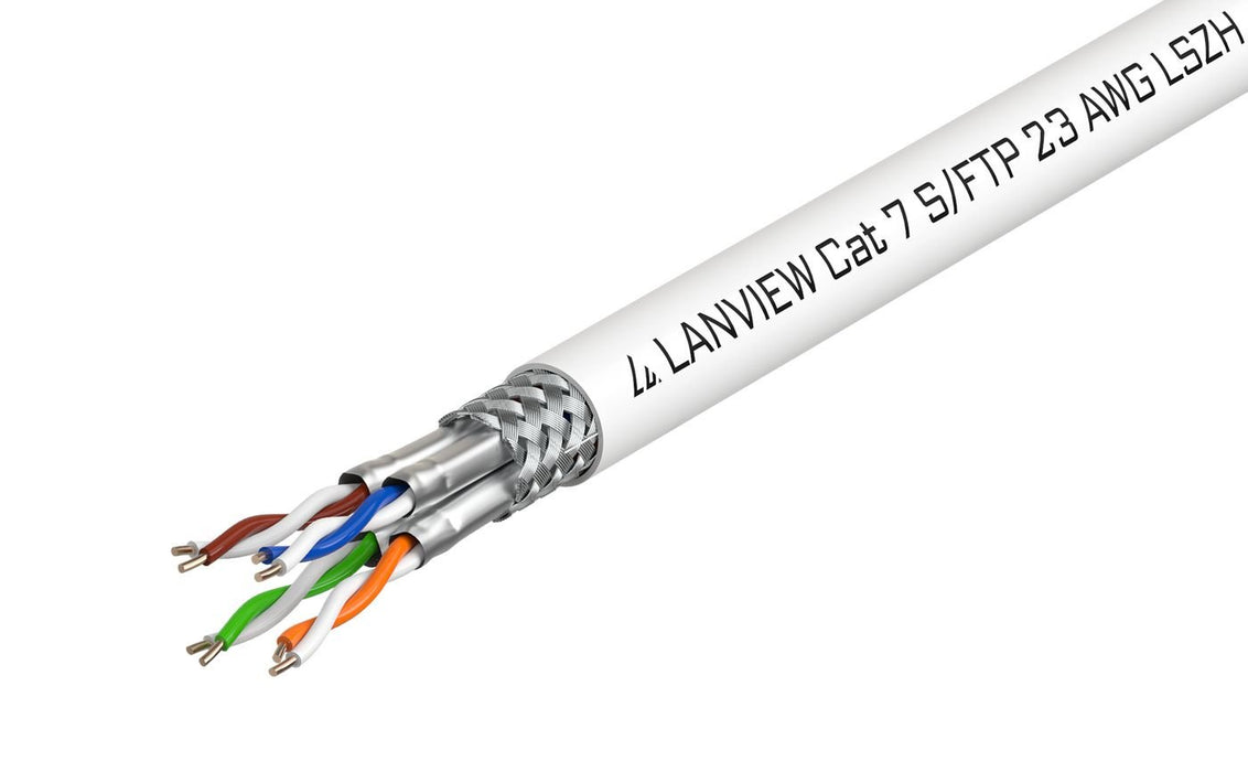 EAN 5704174318620 - Lanview LVN122506 cable de red Blanco 500 m Cat7 SF/UTP (S-FTP) imagen 1
