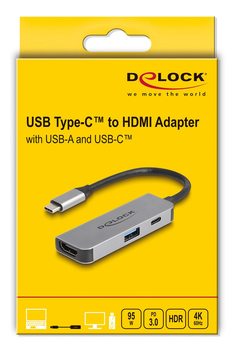 EAN 4043619610631 - DeLOCK 61063 hub de interfaz USB 3.2 Gen 1 (3.1 Gen 1) Type-C 10000 Mbit/s Gris imagen 3