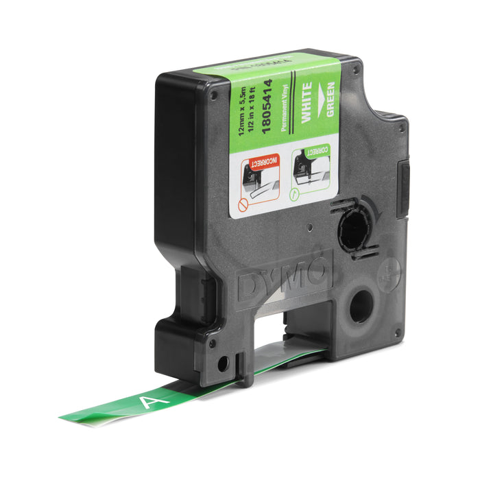 EAN 0071701059703 - DYMO 1805414 cinta para impresora de etiquetas Blanco sobre verde imagen 2