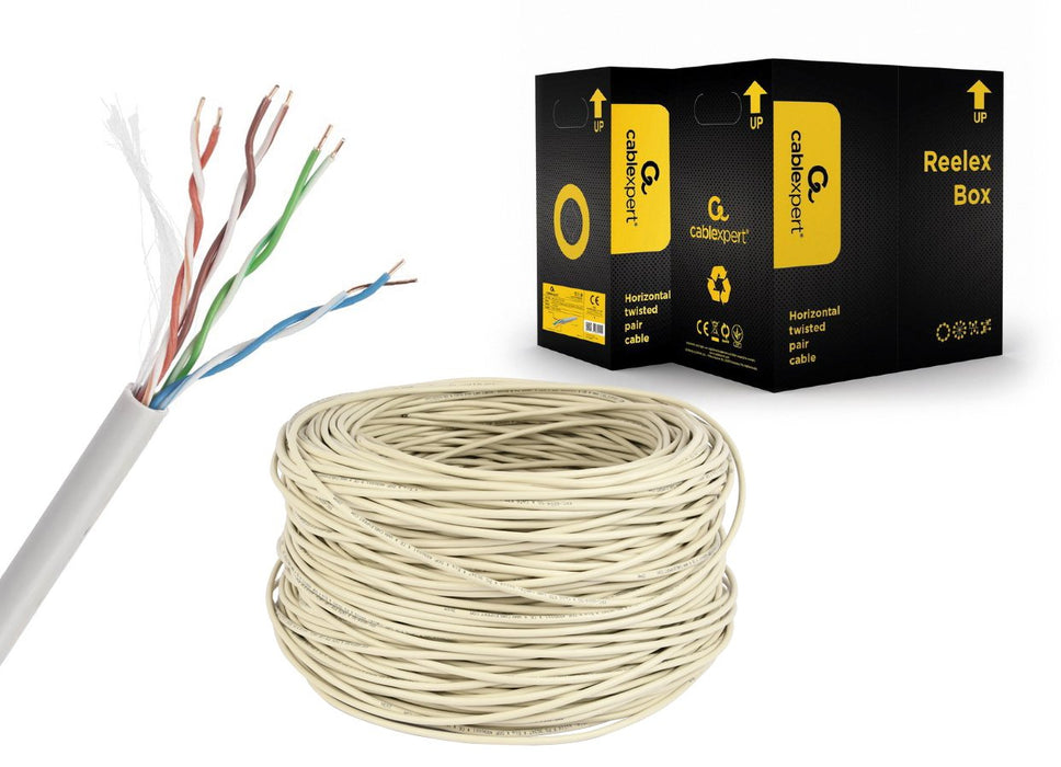 EAN 8716309016537 - Gembird UPC-5004E-SO cable de red Gris 304,8 m U/UTP (UTP) imagen 3