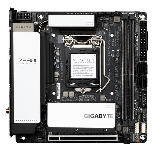 EAN 4719331815486 - GIGABYTE Z590I VISION D placa base Intel Z590 LGA 1200 (Socket H5) mini ITX imagen 1