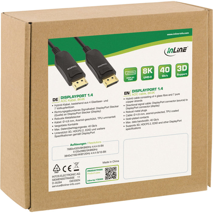 EAN 4043718293605 - InLine 17210I cable DisplayPort 10 m Negro imagen 3