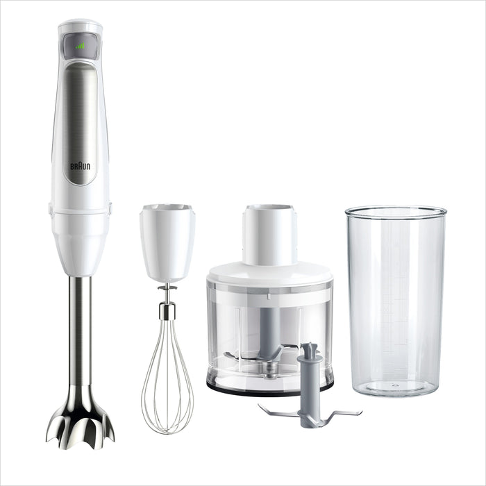 EAN 8021098001306 - Braun MultiQuick 7 MQ7035IWH 0,6 L Batidora de inmersión 1000 W Acero inoxidable, Blanco imagen 1