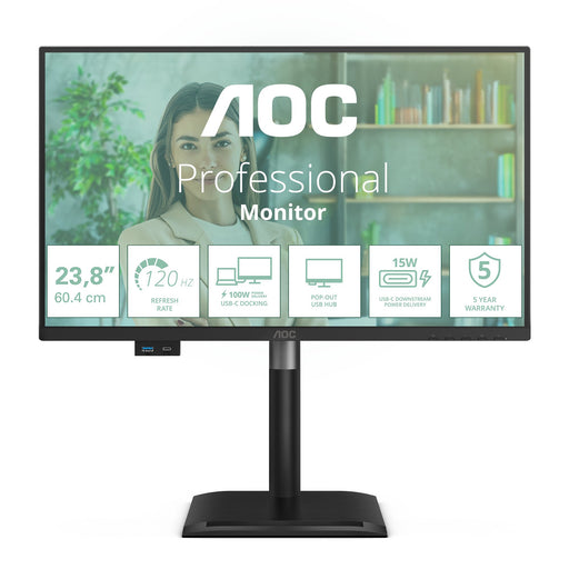 EAN 4038986143172 - AOC 24P4CV pantalla para PC 60,5 cm (23.8") 1920 x 1080 Pixeles Full HD LED Negro imagen 1