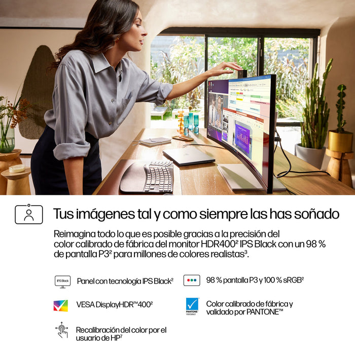 EAN 5715063476598 - HP Series 7 Pro 734pm pantalla para PC 86,4 cm (34") 3440 x 1440 Pixeles Wide Quad HD LCD Plata imagen 5