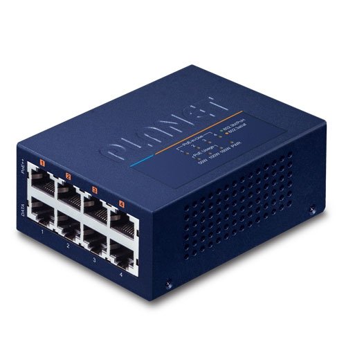 EAN 4711605285490 - PLANET UPOE-400 switch Fast Ethernet (10/100) Energía sobre Ethernet (PoE) Azul imagen 1