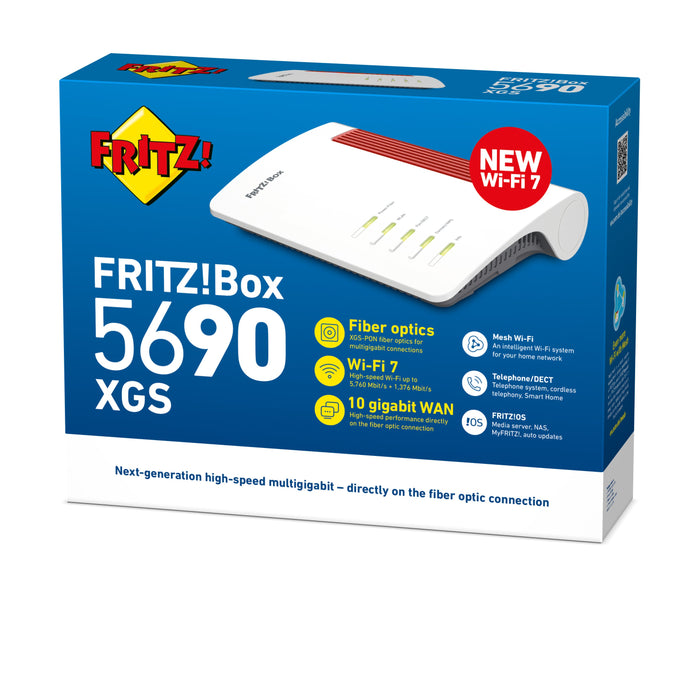 EAN 4023125031410 - Box FRITZ! 5690 XGS International router inalámbrico Gigabit Ethernet Doble banda (2,4 GHz / 5 GHz) Blanc imagen 4