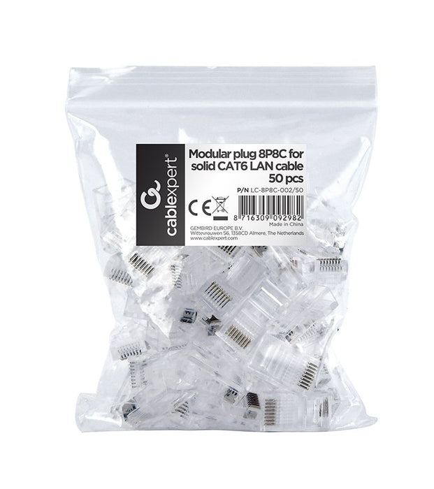 EAN 8716309092982 - Gembird LC-8P8C-002/10 conector RJ-45 Transparente imagen 3