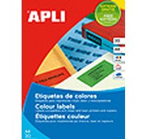 EAN 8410782118404 - APLI 11840 etiqueta autoadhesiva Rojo 100 pieza(s) imagen 1