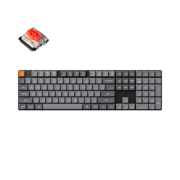 EAN 4895248866930 - Keychron K5 Max teclado Universal USB + RF Wireless + Bluetooth Inglés Negro, Gris imagen 1